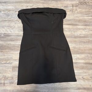 Fashion Nova Classic Black Strapless Dress